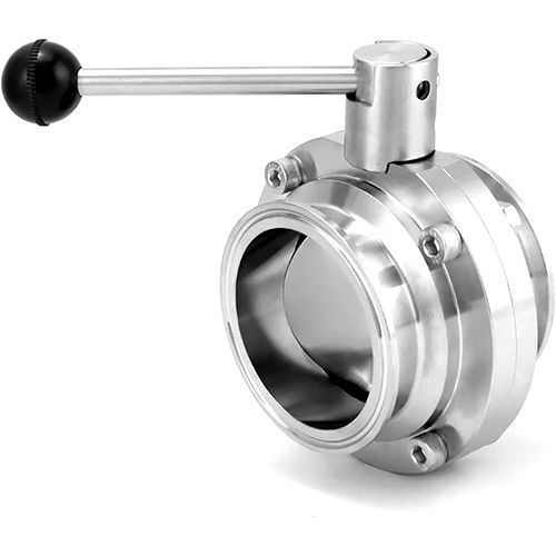 Stainless Steel Sanitary Butterfly Valve - Power Source: Hydraulic