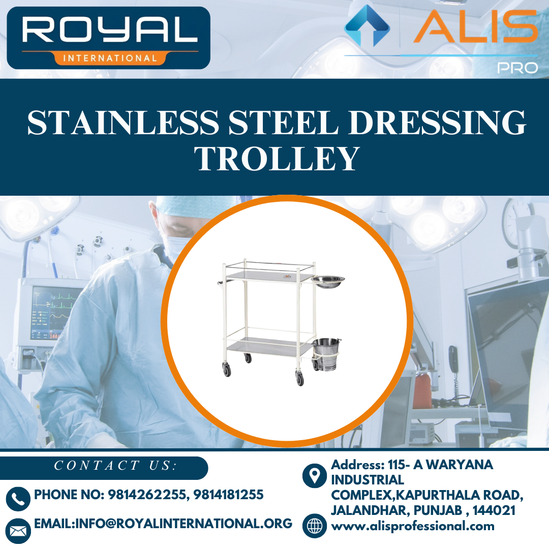 Stainless Steel Dressing Trolley