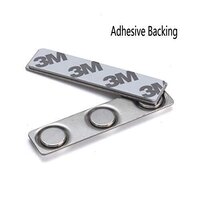 Steel Badge Three Magnet