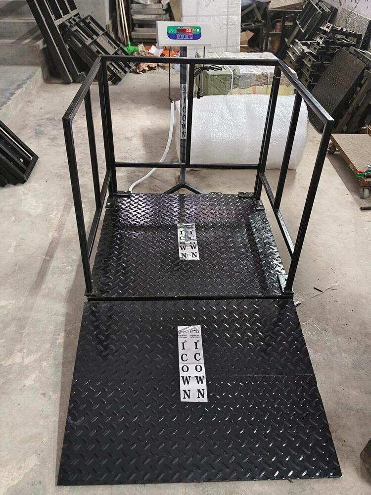 Platform scale with ramp