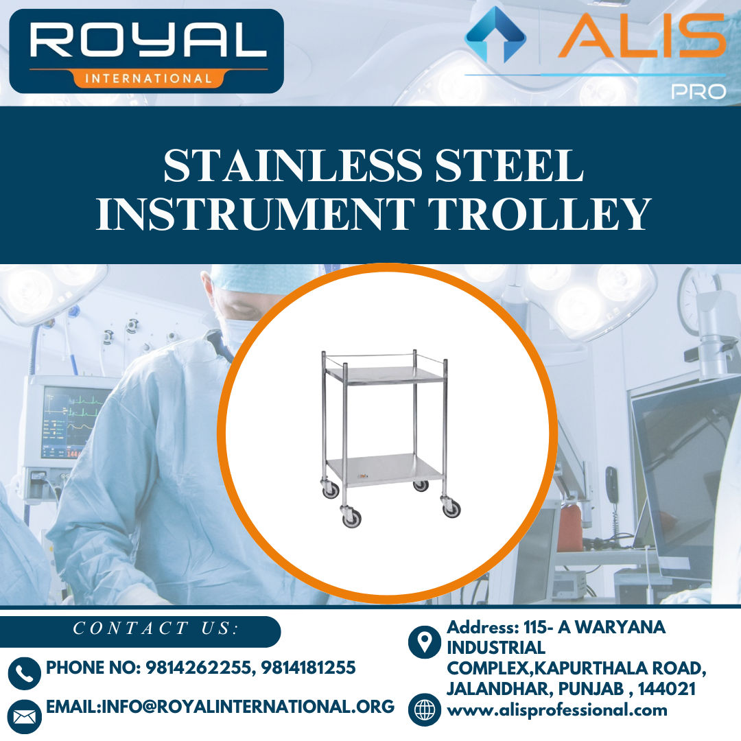 Stainless Steel Instrument Trolley