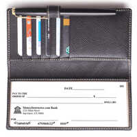 Leather Check Book Holder
