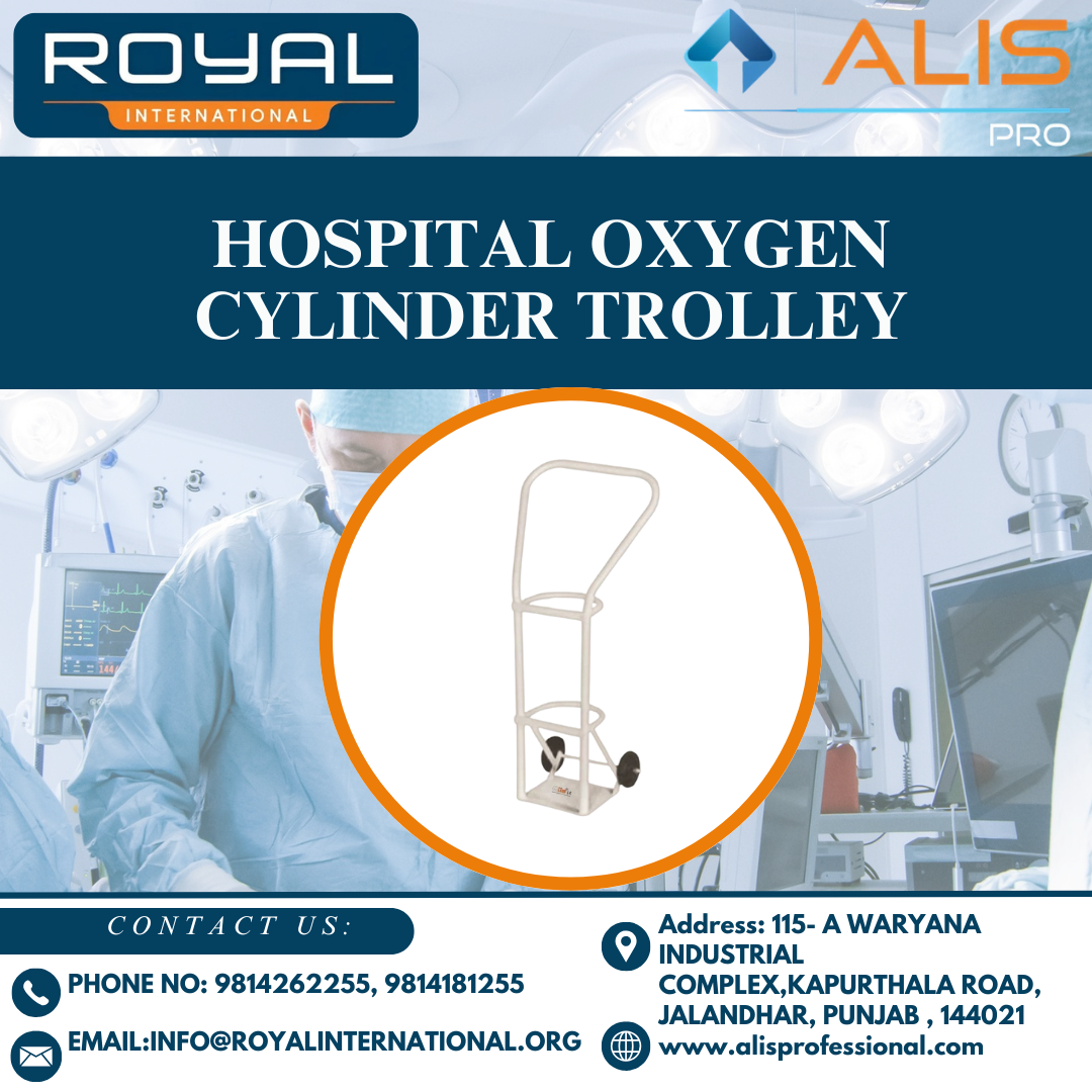 Hospital Oxygen Cylinder Trolley