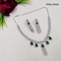 Latest Designer American Diamond Necklace