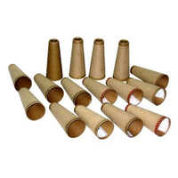 Printed Paper Cone - High-Quality Paper, 211mm Length, Natural Brown Color | 100% Recyclable, Unique Printed Design, Versatile for Packaging