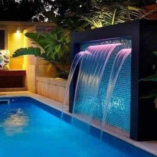 Indoor And Outdoor Waterfalls