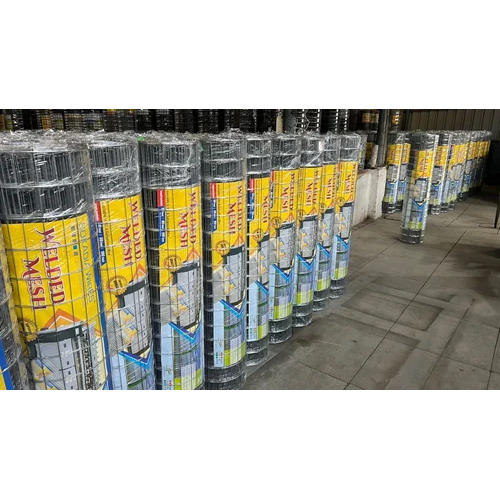 Galvanised Shed Roof Insulation Mesh - Hot Dipped Galvanised, 1.2mm x 30m | Silver Color, 550 GSM, 75mm x 75mm Mesh, Suitable for Pre Engineered Buildings