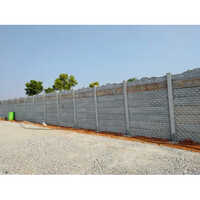Modular Rcc Readymade Compound Wall - 7 Ft Height, 2 Inch Thickness, Gray Color | Durable, Smooth Surface, Customizable Design For Industrial Boundary Needs