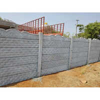 6 Feet Concrete Compound Wall - Reinforced Concrete 6 ft Height Grey Color 2 Inch Thickness | Modular Design Smooth Surface Treatment Durable Boundary Solution