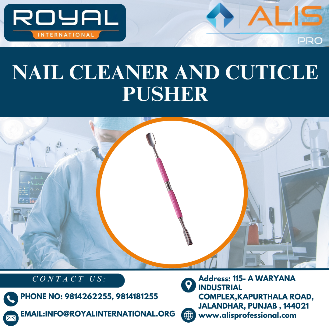 Nail Cleaner And Cuticle Pusher - Color: Pink