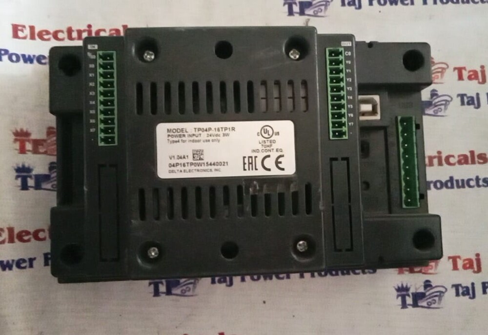 Delta Tp04p-16tp1r Hmi - 4.1-inch High Resolution Monochrome Screen, 1 Mb User Memory, Internal Fan, Selectable Operating Systems