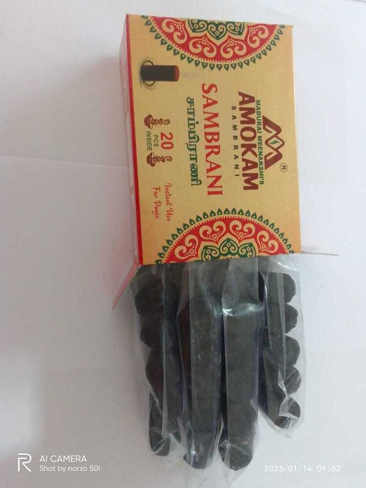 Loban Cup Sambrani - Charcoal, 2 Inch Diameter, Black Color | 20 Pcs Set With Incense Holder, Eco-friendly, Smooth Surface, 10 Minutes Burning Time