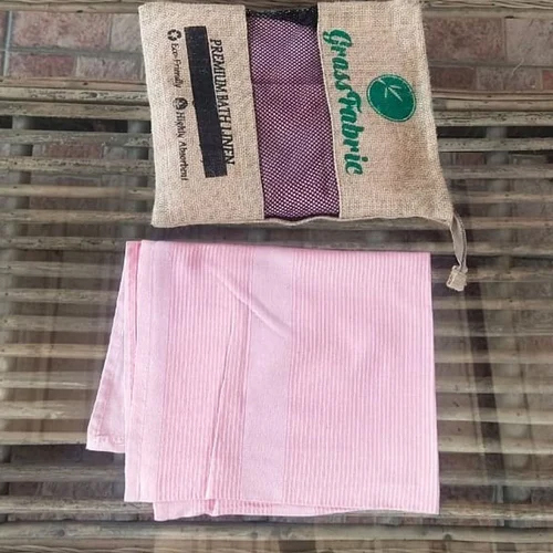 Grassfabric Pink Bamboo Towels - Age Group: Children