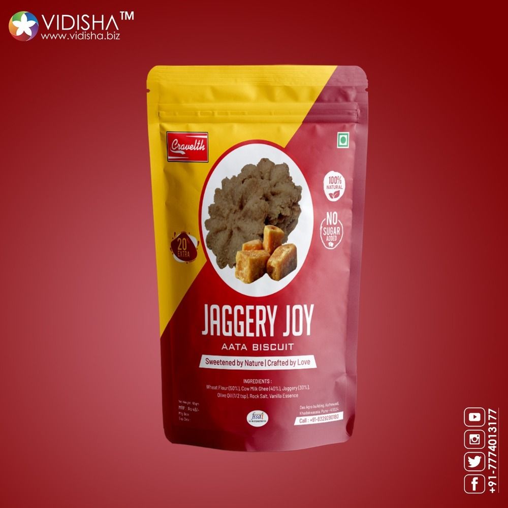 Biscuit cookies packaging label design &printing