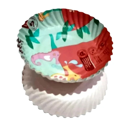 Designer Print Paper Plate - Color: Multicolor