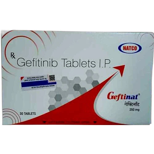 Gefitinib Tablets IP - 250 mg | Treats Non-Small Cell Lung Cancer, 30 Tablets Per Box, Store in Dry & Cool Place