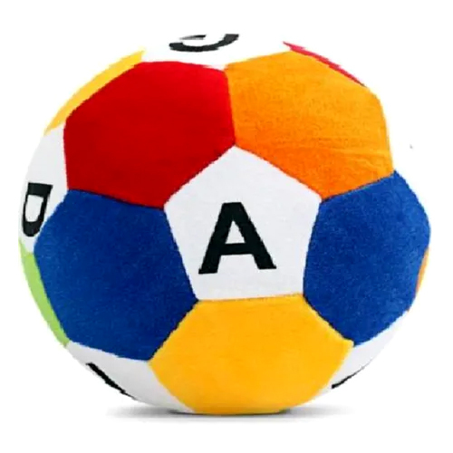 Alphabet Foot Ball Soft Toy - Color: Different Available