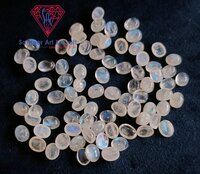 Oval Shape Natural Rainbow Moonstone Gemstone Handmade Smooth Cut Loose Stone