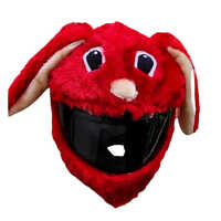 Supersoft Fur Fabric Helmet Cover - Cotton Material, Various Sizes Available, Color As Per Availability | Designed For Kids, 1-2 Year Warranty