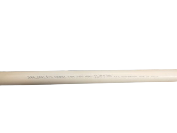 20MM Medium Conduit Pipe - PVC, 3m Length, Outer Diameter 22mm, Thickness 1.5mm, Color Options: White, Black, Grey | Socket Joint Connection, Protects Wiring from Corrosion & Electric Shock