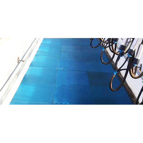 Milking Parlor Pit Mats - Color: Blue