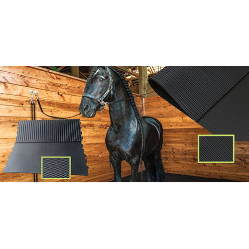 Horse Stable Mats - Color: Black