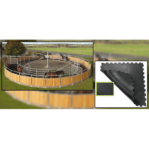 Horse Arena Walkways Mats - Color: Black