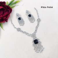 Dazzling Combination Of GlassStone AD  Necklace