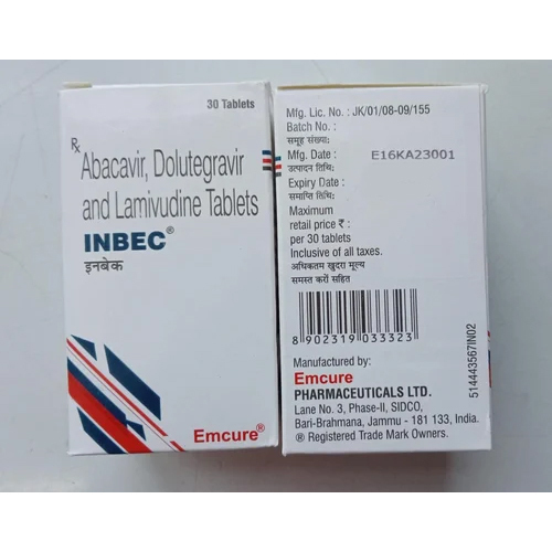 Abacavir Dolutegravir And Lamivudine Tablets - Medicine Type: Hiv Medicine