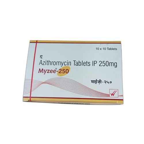 Myzee 250 Azithromycin Tablets - Color: White