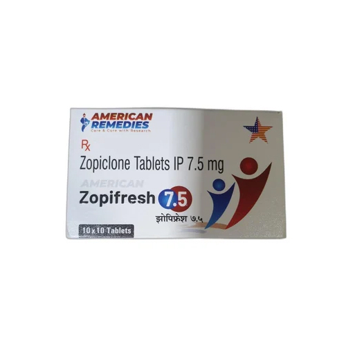 Zopiclone 7.5Mg Tablet - Color: White