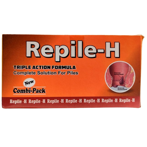 Repile-H Triple Action Formula Complete Solution For Piles - Physical Form: Tablets