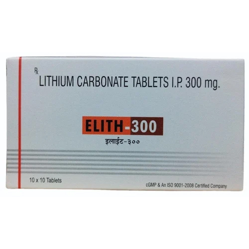 300Mg Lithium Carbonate Tablets - Color: White