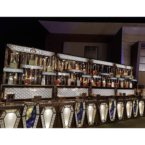 Steel Catering Counter Setup - Color: Different Available