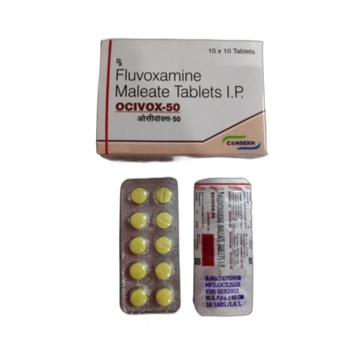 Fluvoxamine Maleate 50 Tablets - Color: White