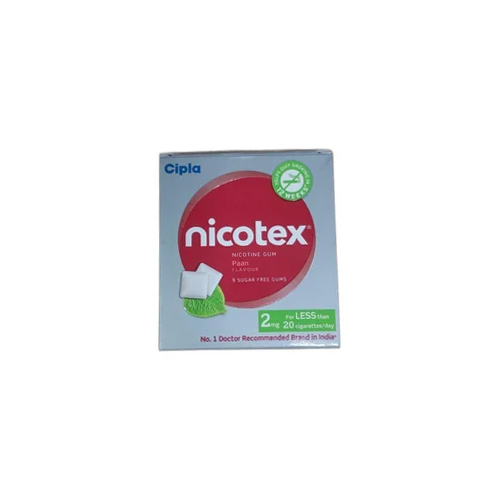 2 Mg Nicotex Chewable Gums - Drug Type: General Medicines