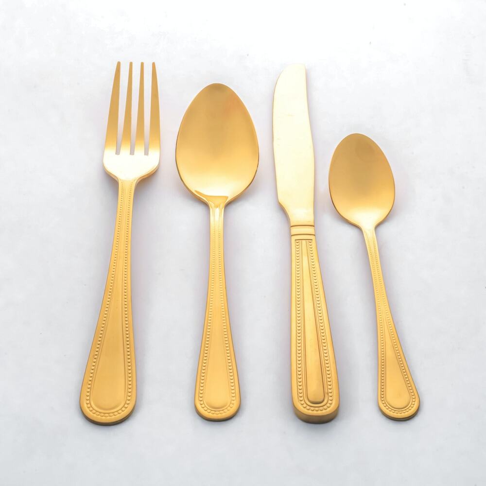 Steel Cutlery - Stainless Steel | Rose Gold Color, Glossy Finish, Durable And Stylish Table Cutlery Set For All Dining Occasions