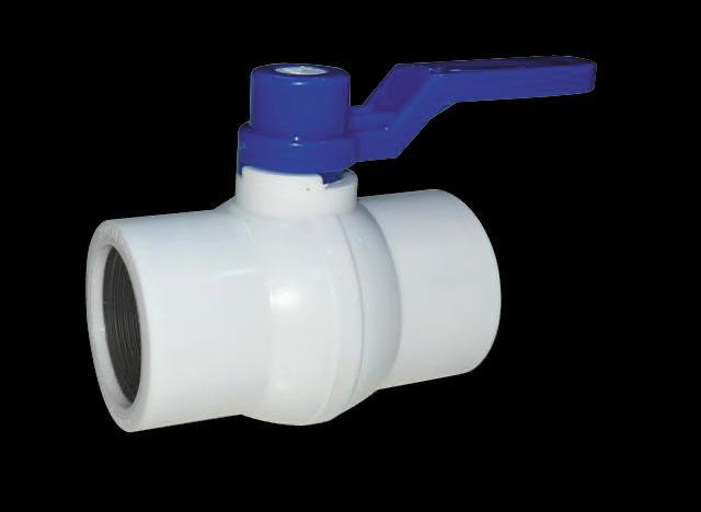 Solid Ball Valve Long Handle (White)