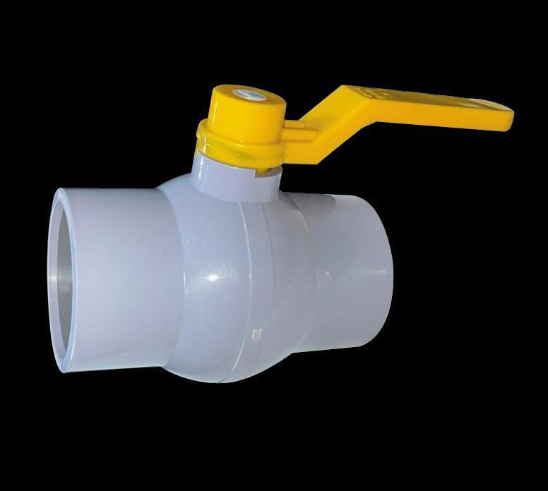 Solid Ball Valve Long Handle (Grey)