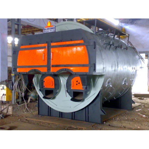 Solid Fuel Fired 750 Kg-Hr Steam Boiler - Material: Ms