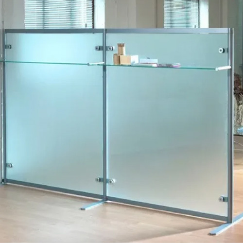 Frosted Laminated Glass - Flat Heat Absorbing Glass | Stylish Modern Design for Partition Usage, Durable Impact-Resistant Structure