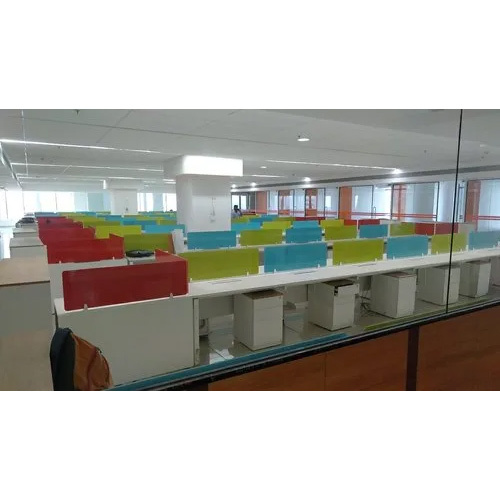 Back Painted Laminated Glass For Office Table Partition - Color: Multicolor