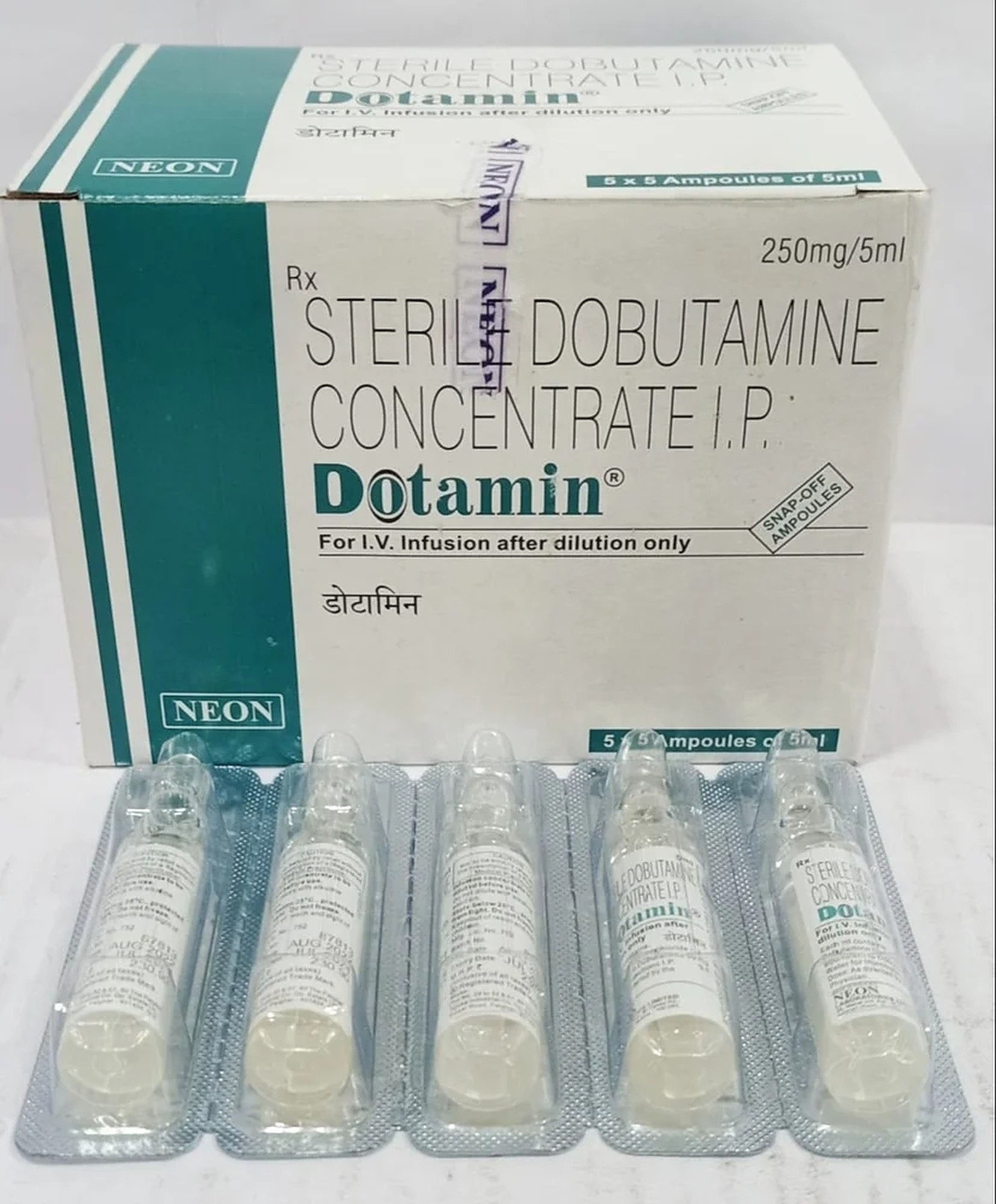 Dotamin 250Mg / 5Ml Dobutamine Injections