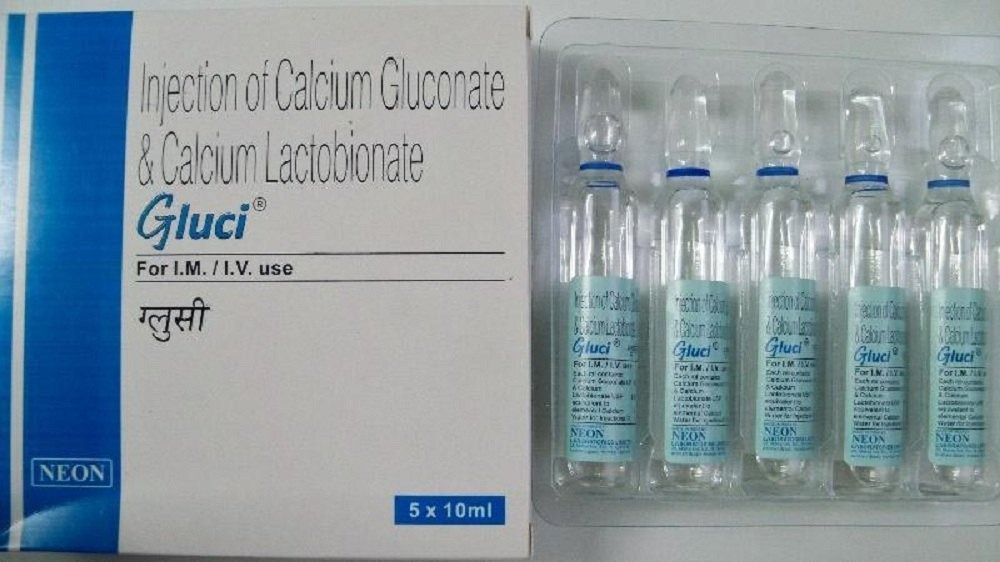 Gluci 10ml, Calcium Gluconate & Calcium Lactobionate Injection