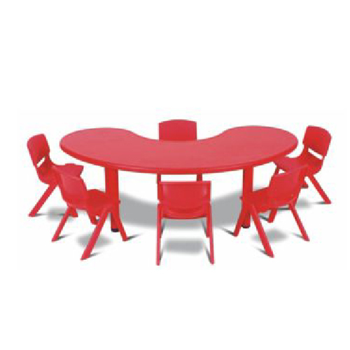 Isf-113 Red Pre School Chair With Table - Feature: Durable