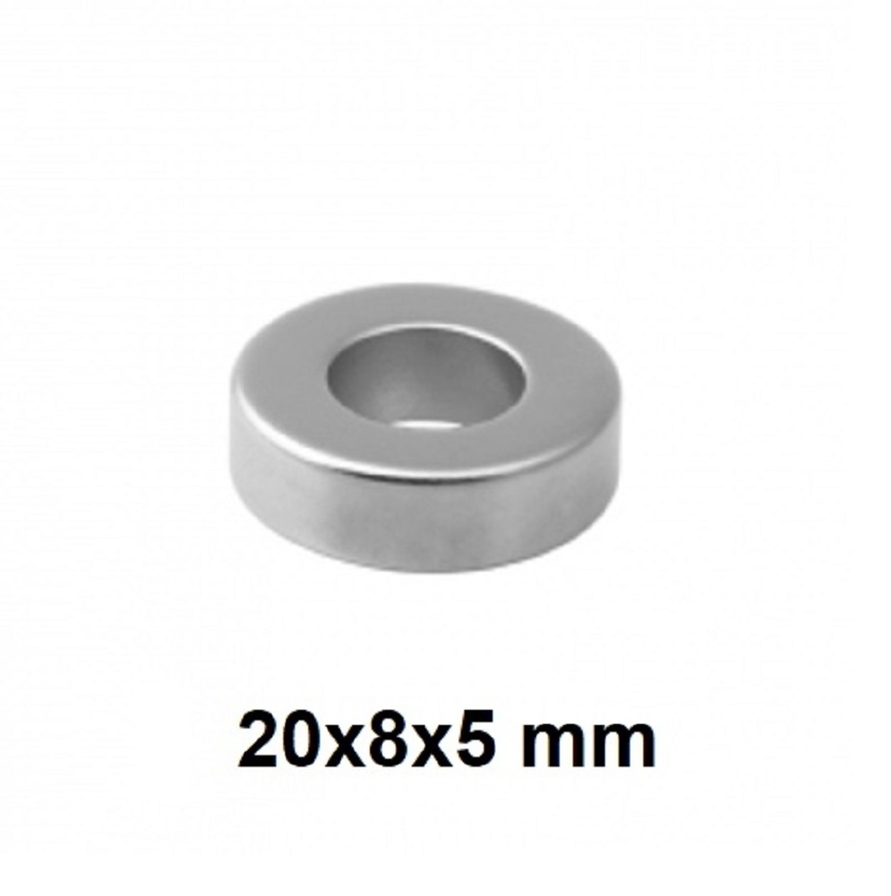 20 x 8 x 5mm Ndfeb Ring Magnet