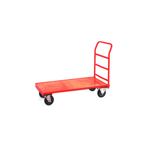 Hand Cart Platform Trolley - Color: Red