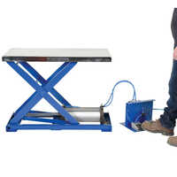 Pneumatic Scissor Lift - Mild Steel, 200-1000 Kg Load Capacity | Electric Power Supply, Ac Drive Type, Safety Sensor Equipped