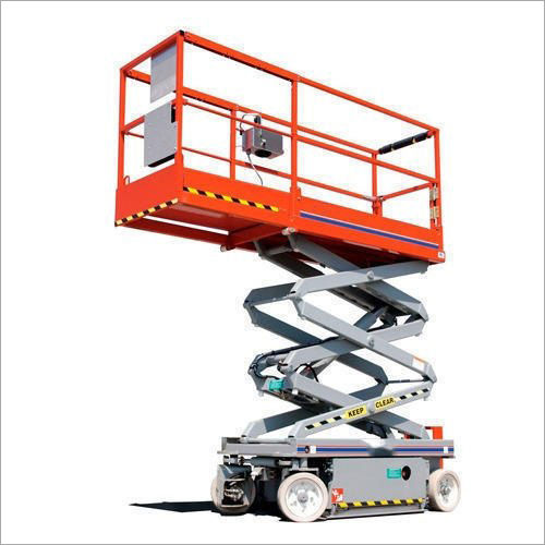 Self Propelled Scissor Lift - Mild Steel Construction, 500kg Load Capacity | Electric Power Supply, AC Drive Type, Safety Sensor