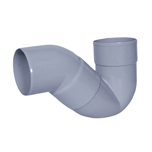 110x110 MM SWR P Trap - PVC Material, 110x110 Millimeter Size, Grey Color, Round Shape, Polished Surface Treatment